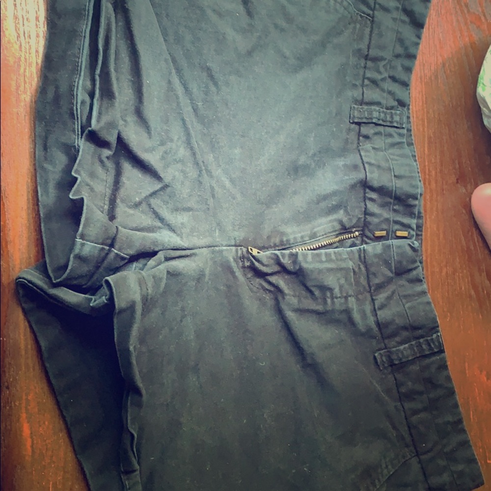 Black khaki shorts